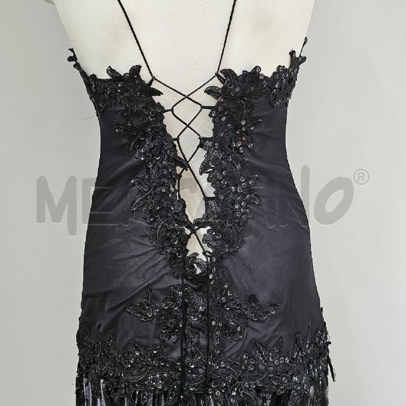 ABITO DONNA MERLETTO PAILLETT NERO | Mercatino dell'Usato Casoria 5