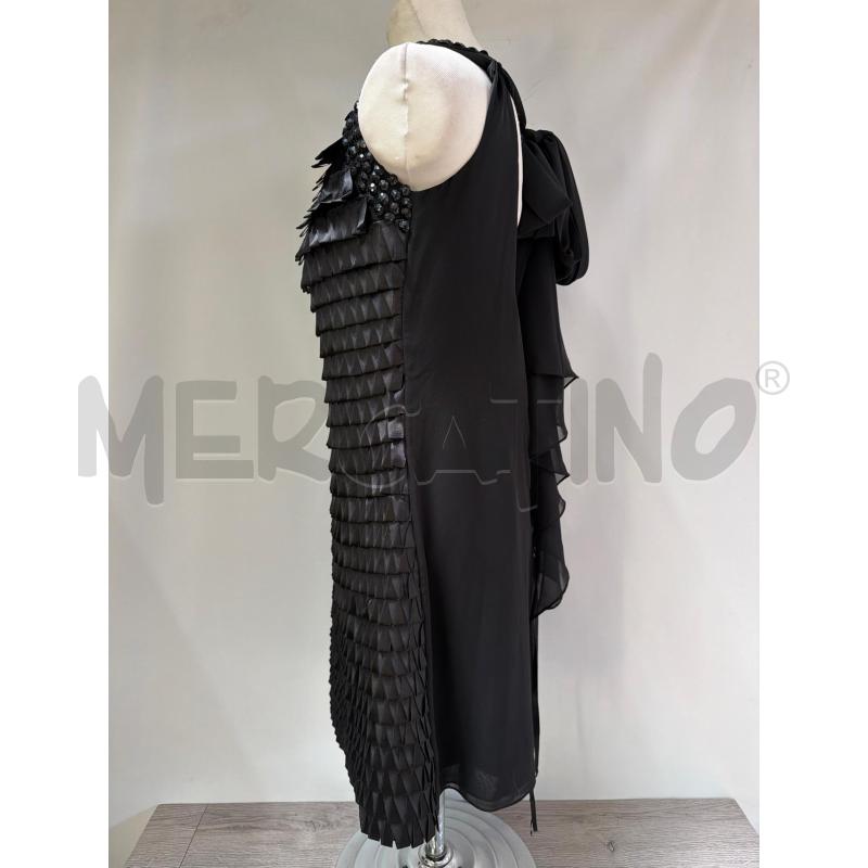 ABITO DONNA NERO LACCETTI PIETRE | Mercatino dell'Usato Casoria 3