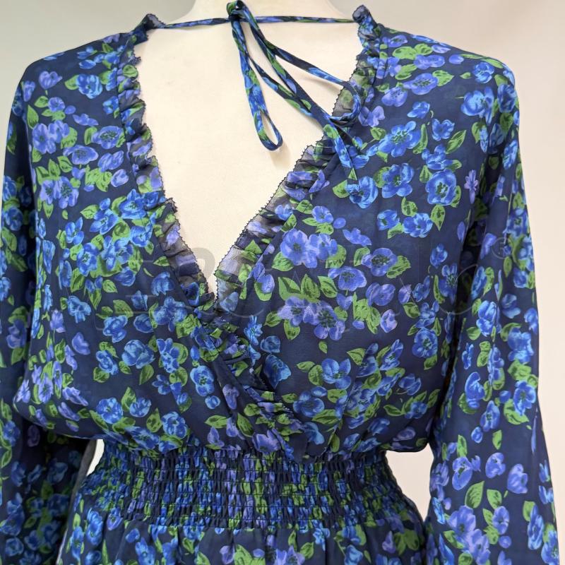ABITO DONNA TH KOOPLES FIORELLINI BLU | Mercatino dell'Usato Casoria 4