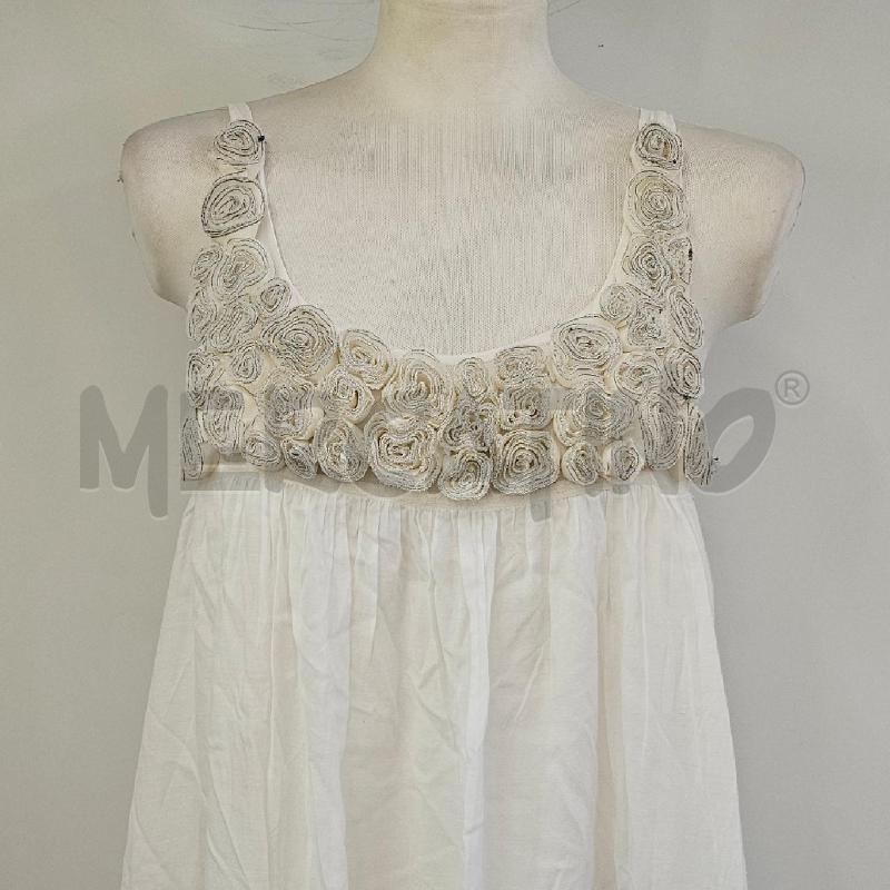 ABITO DONNA TWIN SET BIANCO FIORI STOFFA | Mercatino dell'Usato Casoria 2