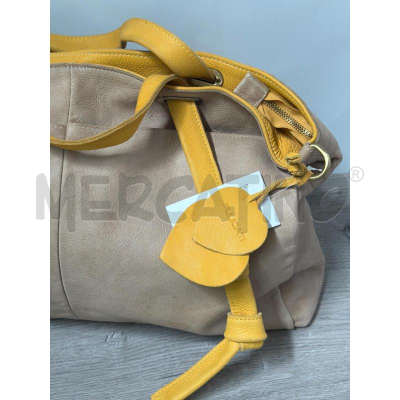 BORSA DONNA OULICATI BEIGE GIALLO | Mercatino dell'Usato Casoria 3