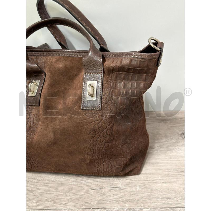 BORSA DONNA PULICATI MARRONE  | Mercatino dell'Usato Casoria 3