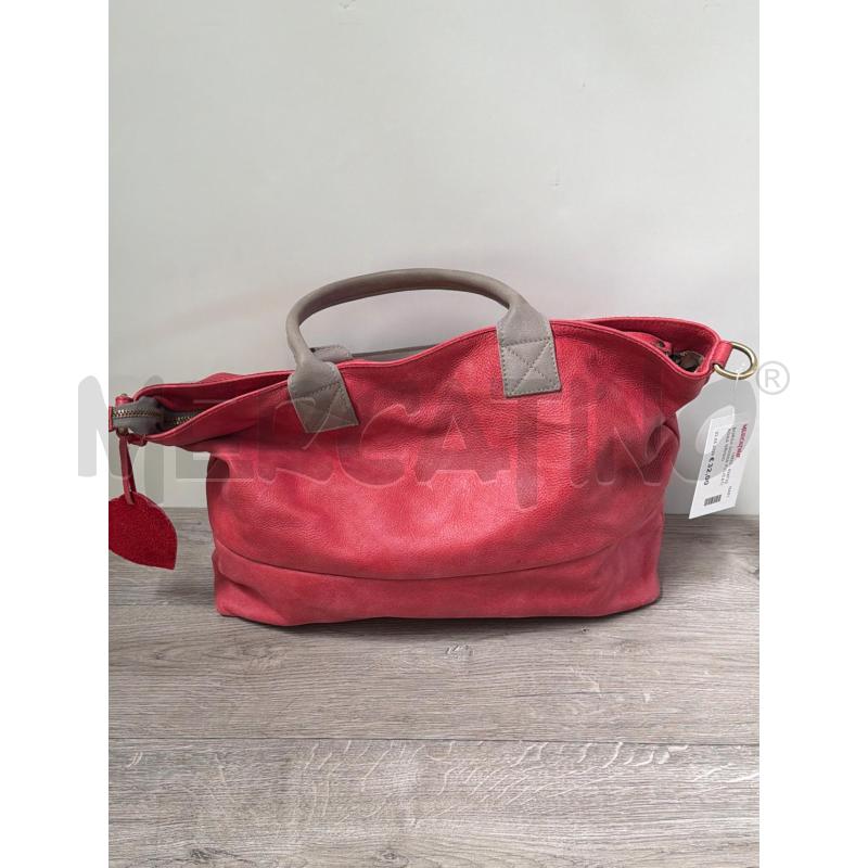 BORSA DONNA PULICATI ROSA GRIGIO | Mercatino dell'Usato Casoria 1