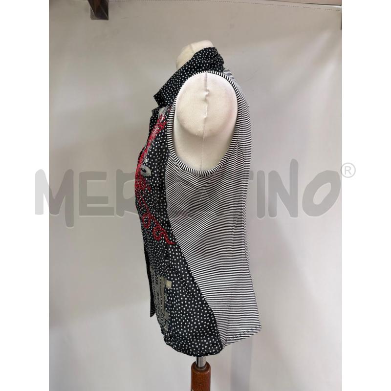 CAMICIA DONNA PIANURA NERO ROSSO | Mercatino dell'Usato Casoria 2