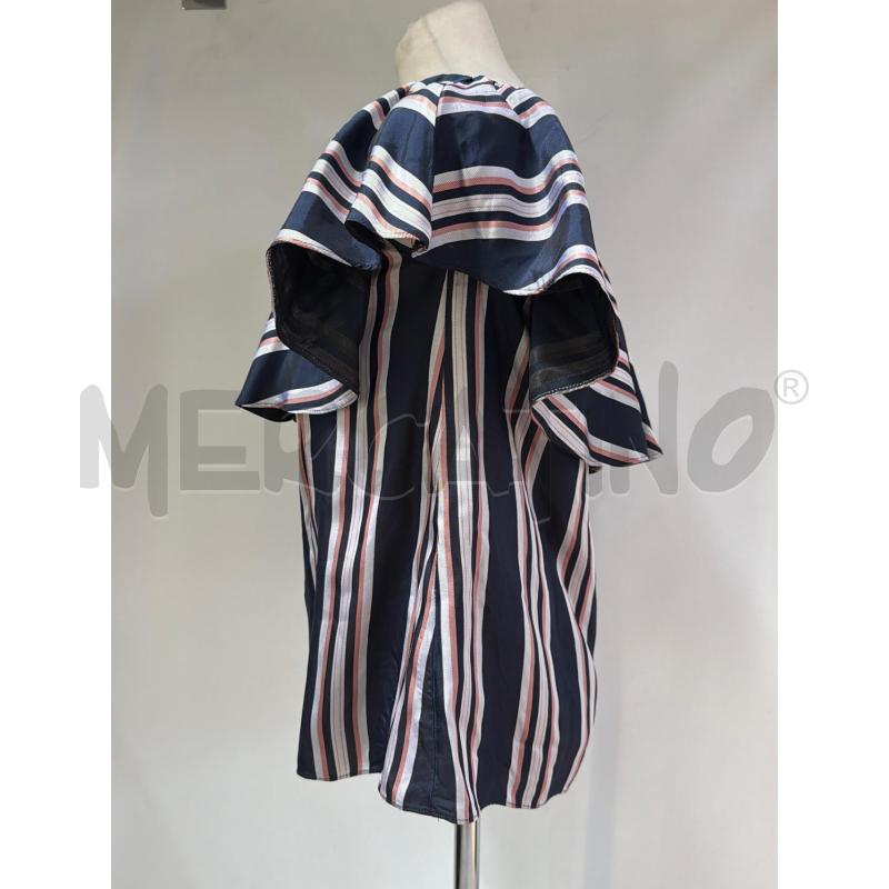 CAMICIA DONNA  PINKO BLU RIGO BIANCO | Mercatino dell'Usato Casoria 2