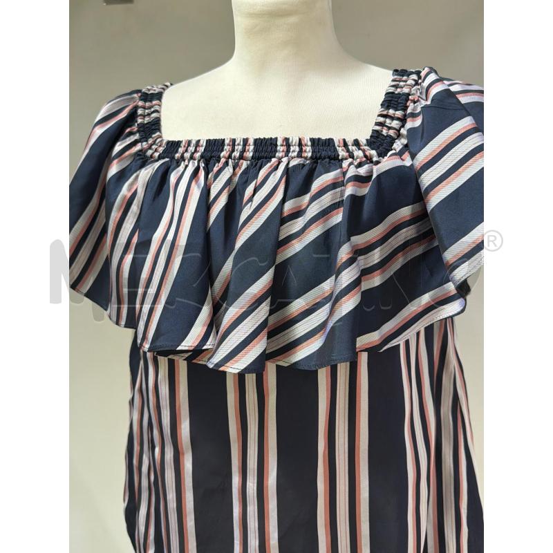 CAMICIA DONNA  PINKO BLU RIGO BIANCO | Mercatino dell'Usato Casoria 4
