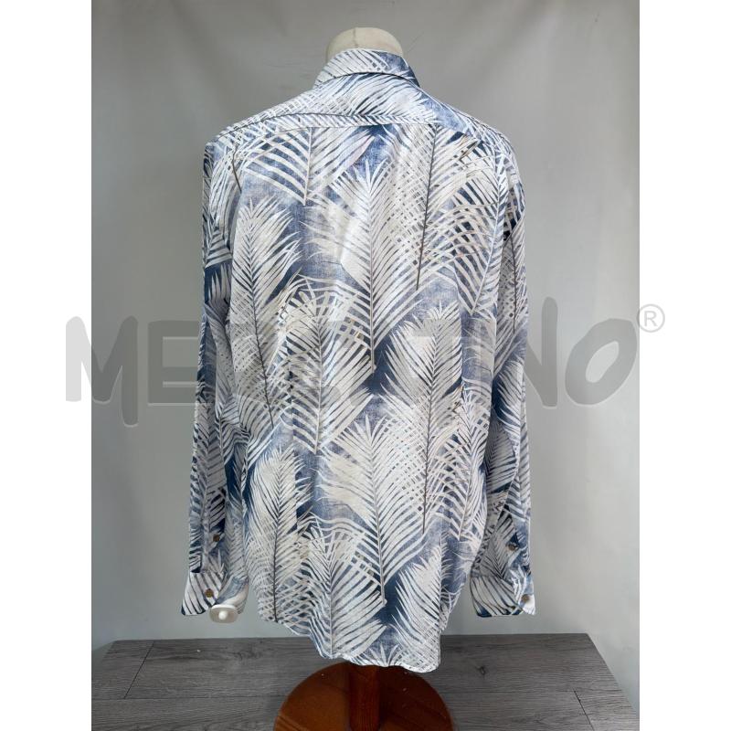 CAMICIA UOMO YES ZEE BIANCO FOGLIE | Mercatino dell'Usato Casoria 3