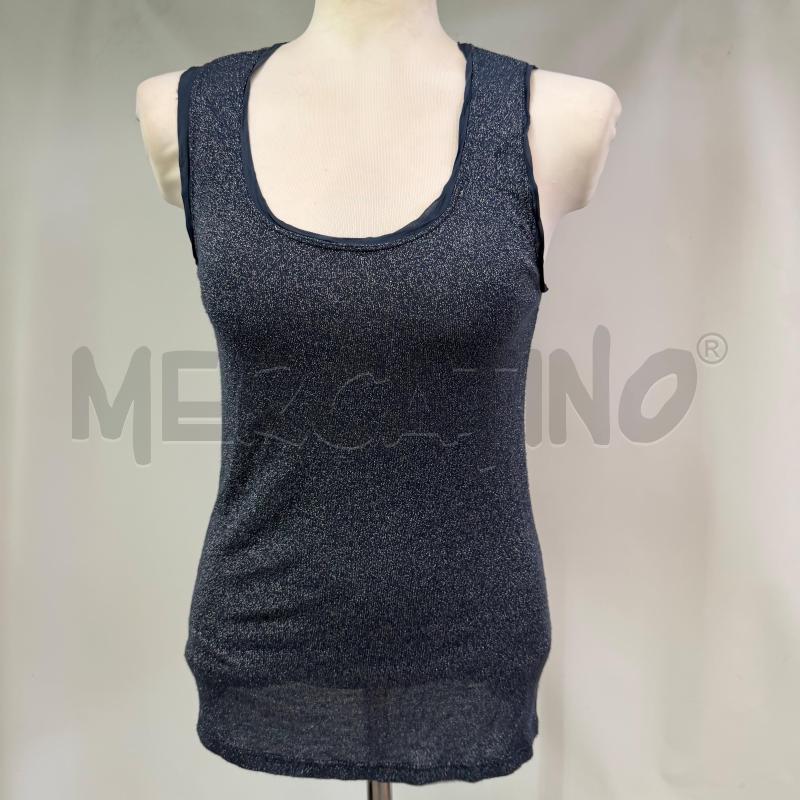 CANOTTA DONNA FALCONERI BLU LUREX | Mercatino dell'Usato Casoria 1