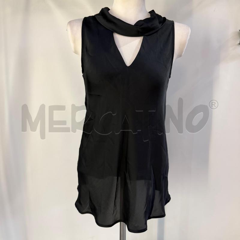 CANOTTA DONNA TWIN SET NERO LUCIDO | Mercatino dell'Usato Casoria 1