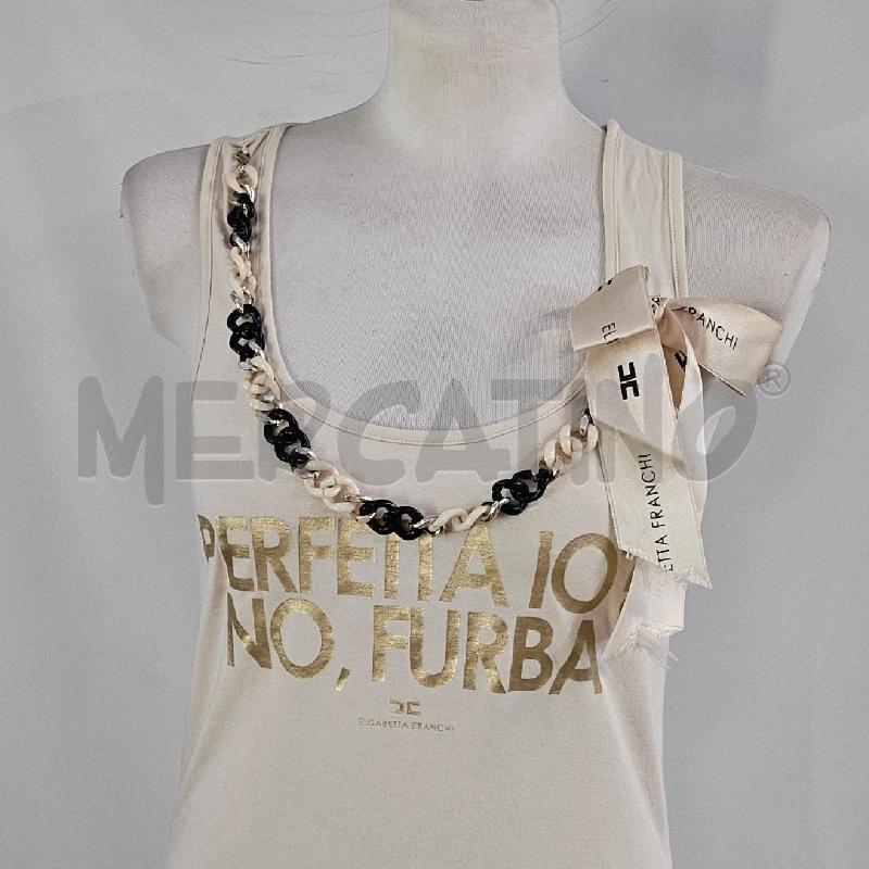 CANOTTA DONNA  E.FRANCHI BEIGE | Mercatino dell'Usato Casoria 2