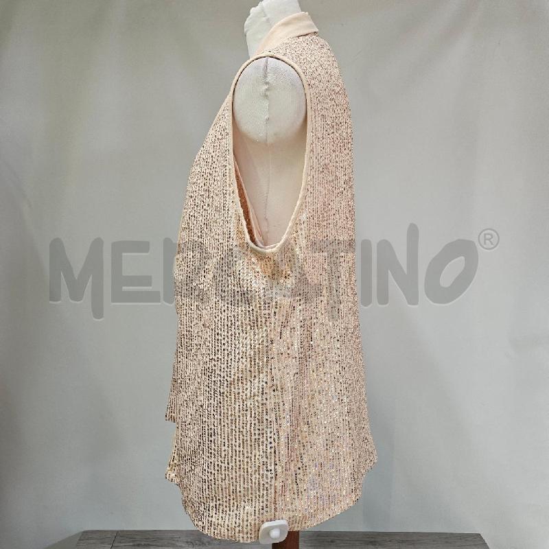 CANOTTA DONNA +GIACCA PAILLETTES DORATO | Mercatino dell'Usato Casoria 2