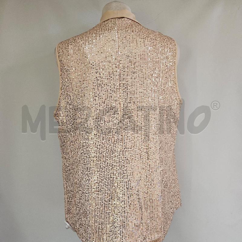 CANOTTA DONNA +GIACCA PAILLETTES DORATO | Mercatino dell'Usato Casoria 3