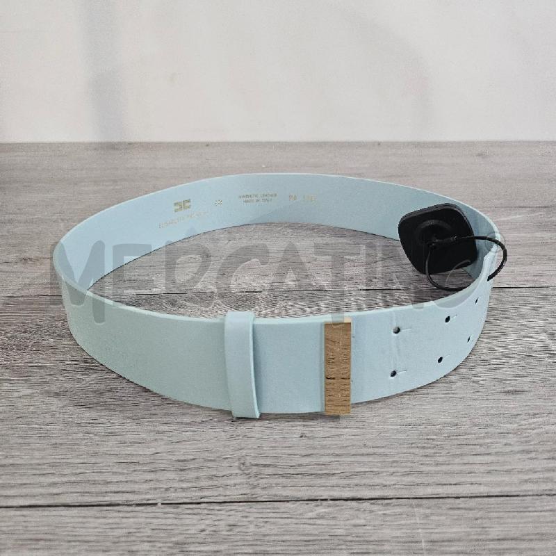 CINTURA PELLE  ELISABETTA FRANCHI CELESTE | Mercatino dell'Usato Casoria 2