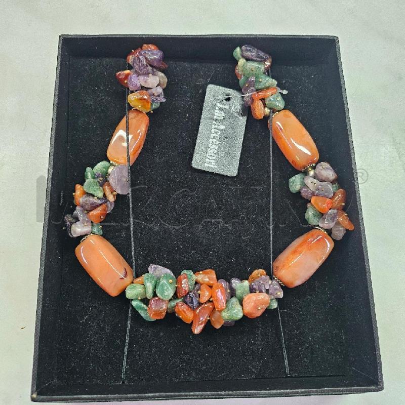 COLLANA PIETRE MARRONI | Mercatino dell'Usato Casoria 1