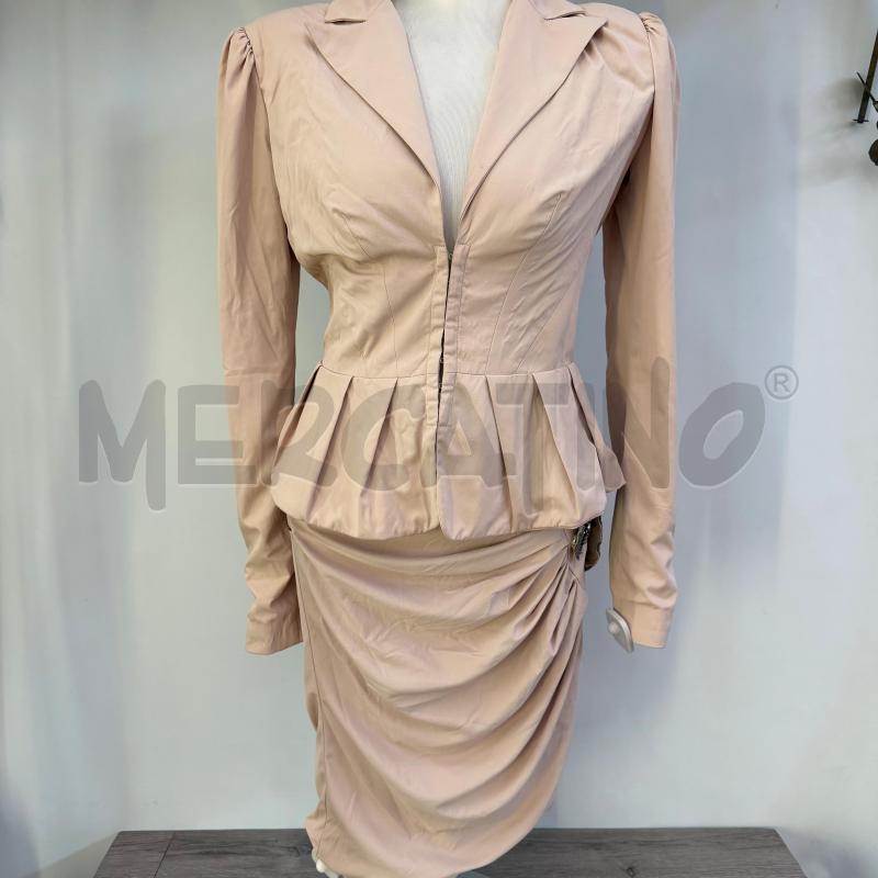 COMPLETO DONNA ELISABETTA FRANCHI BEIGE STRASS | Mercatino dell'Usato Casoria 1