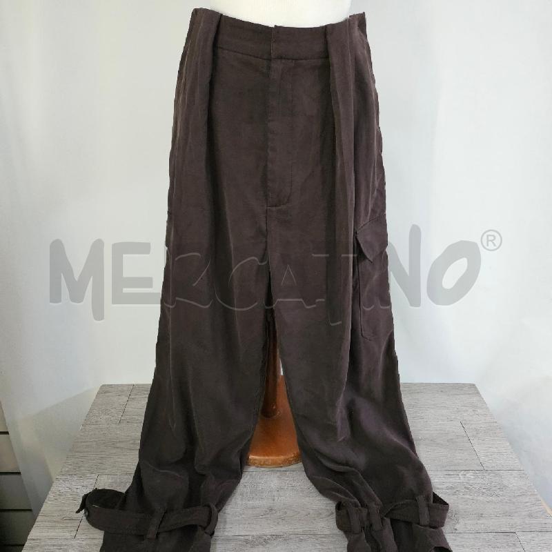 PANTALONE DONNA  ZARA MARRONE  OVER | Mercatino dell'Usato Casoria 1