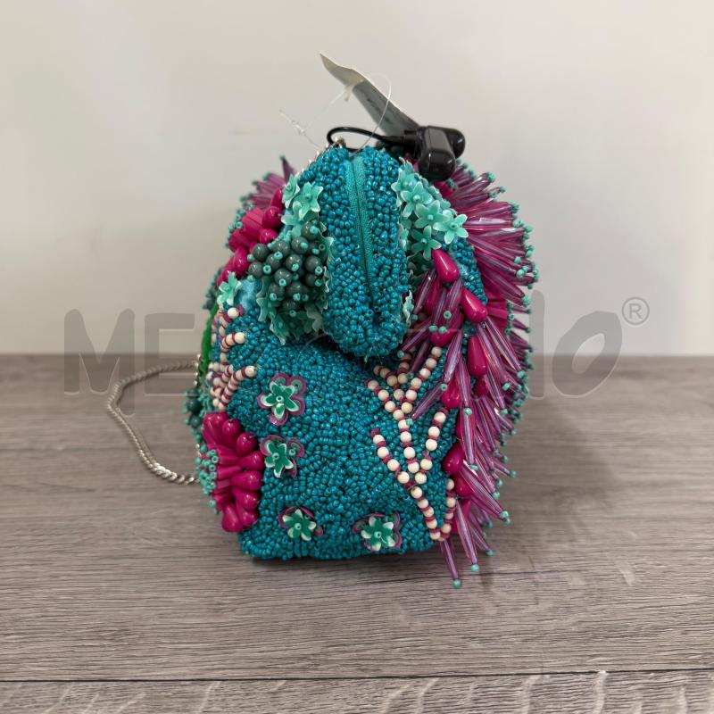 POCHETTE S ZARA CORALLINI VERDE FUXIA | Mercatino dell'Usato Casoria 2