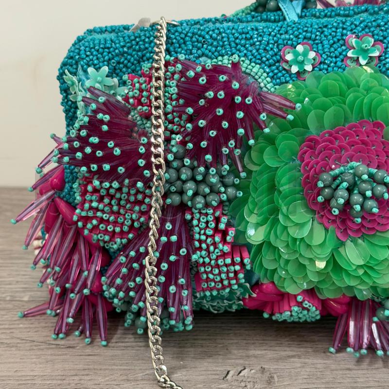 POCHETTE S ZARA CORALLINI VERDE FUXIA | Mercatino dell'Usato Casoria 4