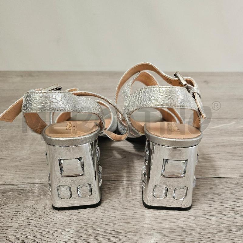SANDALI DONNA GEOX ARGENTO  | Mercatino dell'Usato Casoria 3