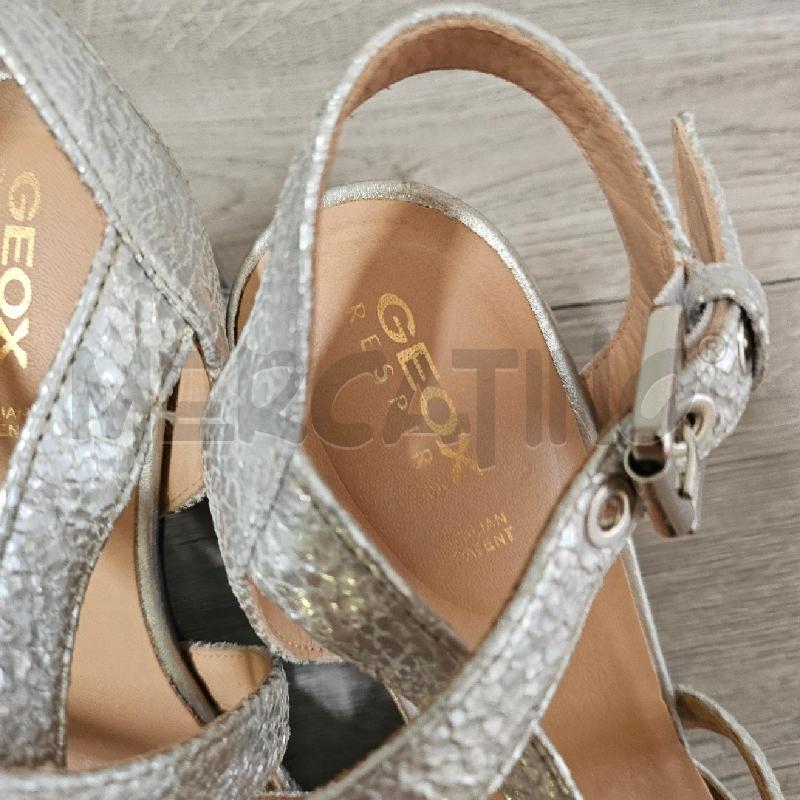 SANDALI DONNA GEOX ARGENTO  | Mercatino dell'Usato Casoria 4