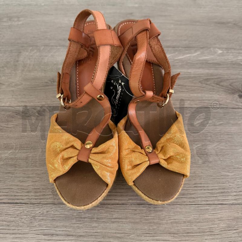 SANDALI DONNA KEYS CUOIO ZEPPA | Mercatino dell'Usato Casoria 1