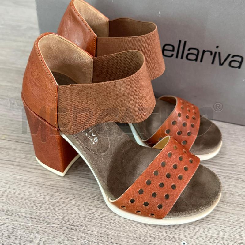 SANDALI DONNA LAURA BELLARIVA CUOIO | Mercatino dell'Usato Casoria 5