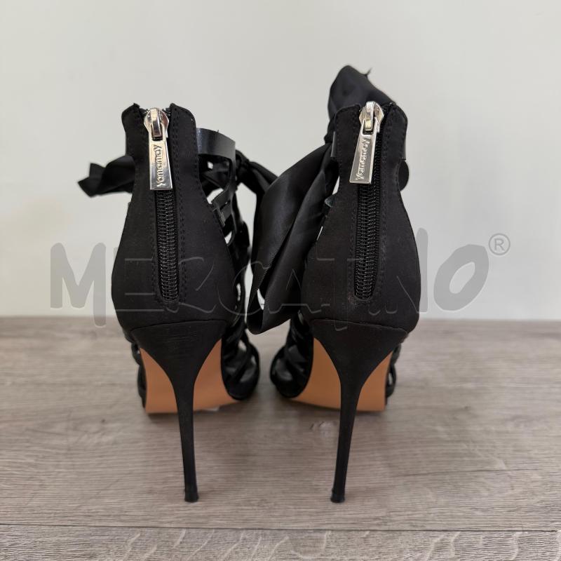 SANDALI DONNA YAMAMAY NERO INTRECCIO | Mercatino dell'Usato Casoria 3