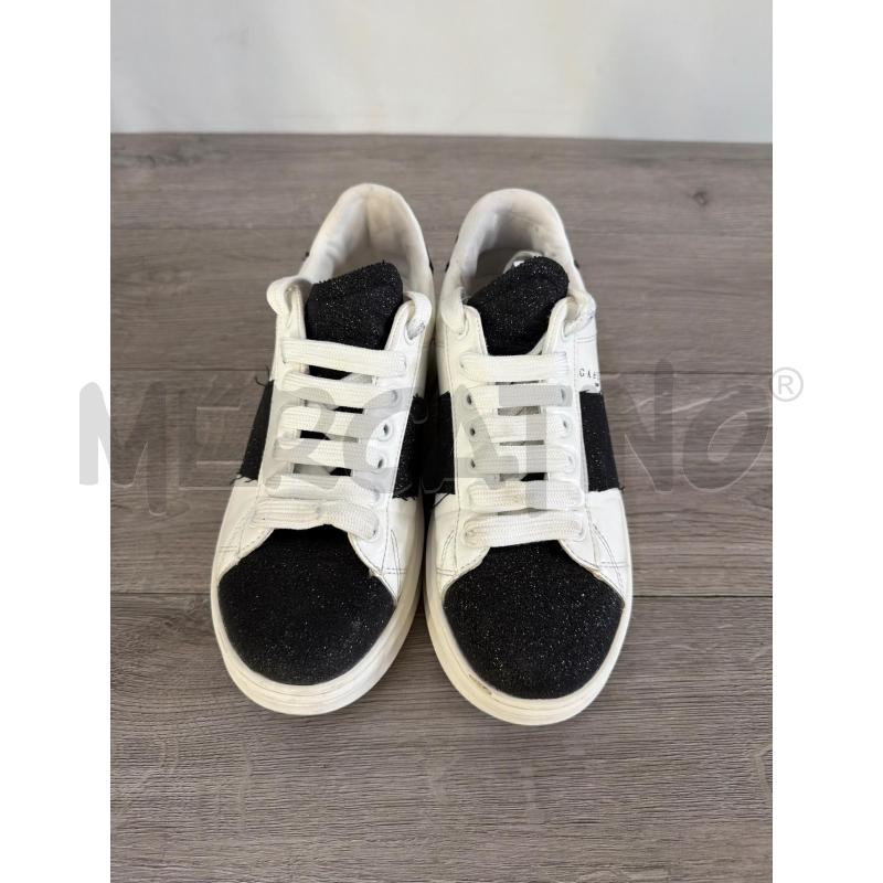 SCARPE DONNA GAELLE BIANCO NERO  | Mercatino dell'Usato Casoria 1