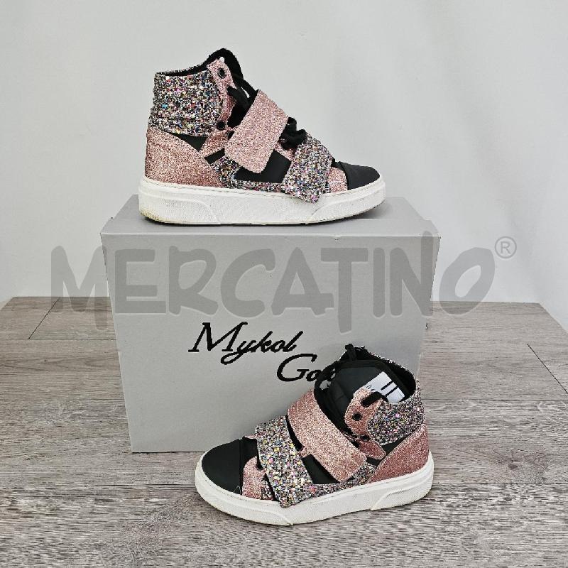 SCARPE DONNA  WYG STRAPPI ROSA ARGENTO | Mercatino dell'Usato Casoria 1