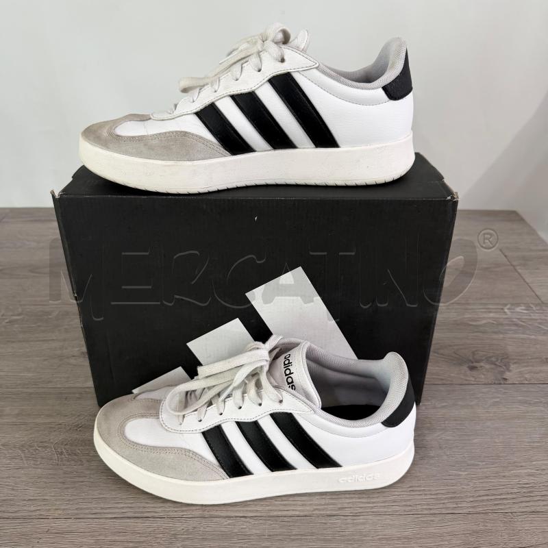 SCARPE UOMO ADIDAS VLCOURT BIANCO NERO | Mercatino dell'Usato Casoria 1