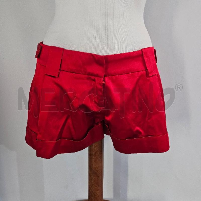 SHORTS DONNA PINKO LUCIDO ROSSO | Mercatino dell'Usato Casoria 1