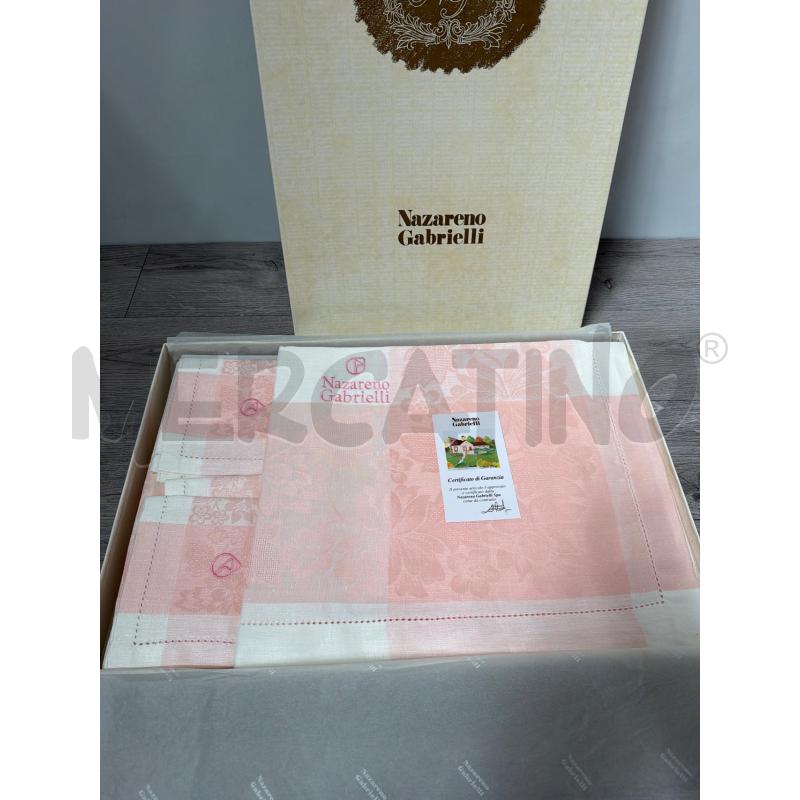 TOVAGLIA DA 12 NAZARENO GABRIELI ROSA/GIALLO | Mercatino dell'Usato Casoria 4