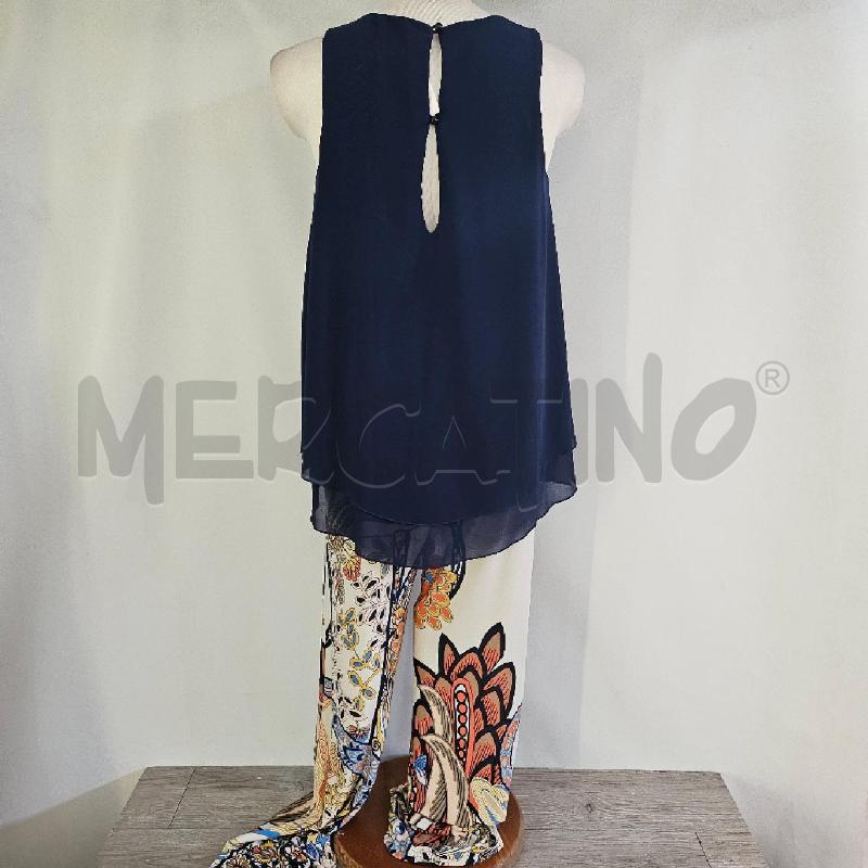 TUTA DONNA OLGA DAMIANI BLU FIORI | Mercatino dell'Usato Casoria 5