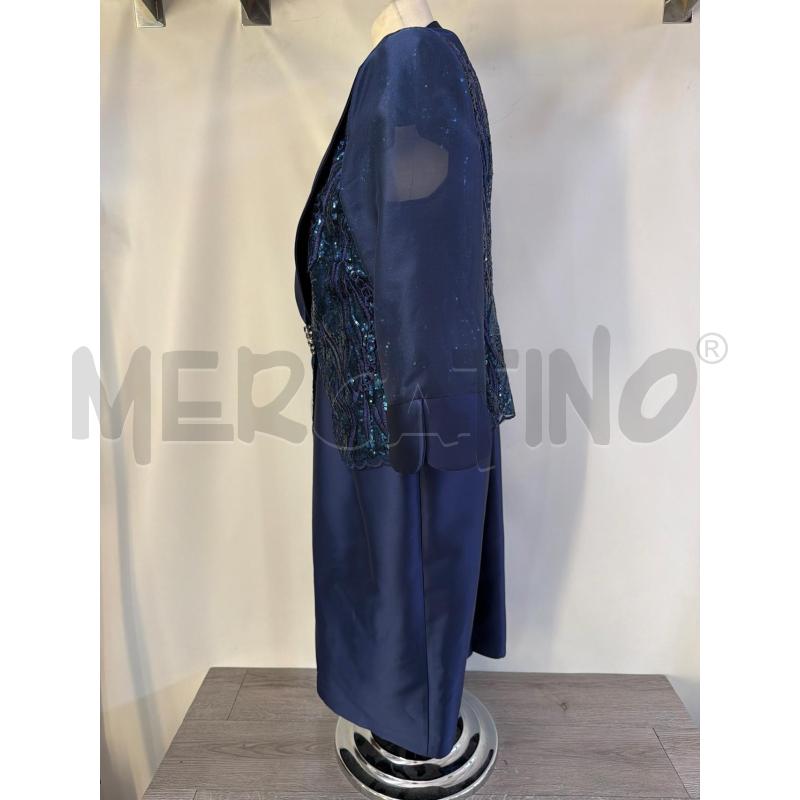 VESTITO DONNA +GIACCA CERIMONIA BLU PAILETTE | Mercatino dell'Usato Casoria 2