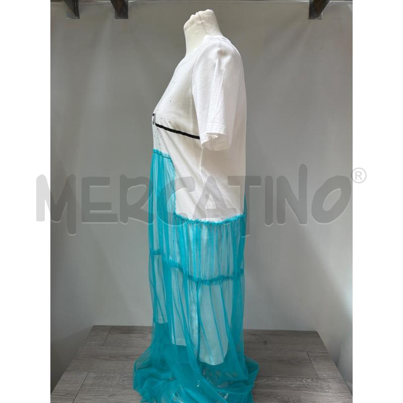 VESTITO DONNA  JIJIL BIANCO TUTTE VERDE | Mercatino dell'Usato Casoria 2