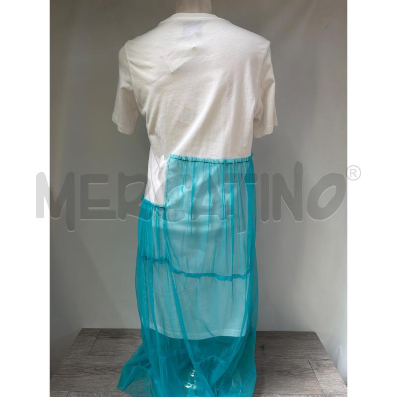 VESTITO DONNA  JIJIL BIANCO TUTTE VERDE | Mercatino dell'Usato Casoria 3