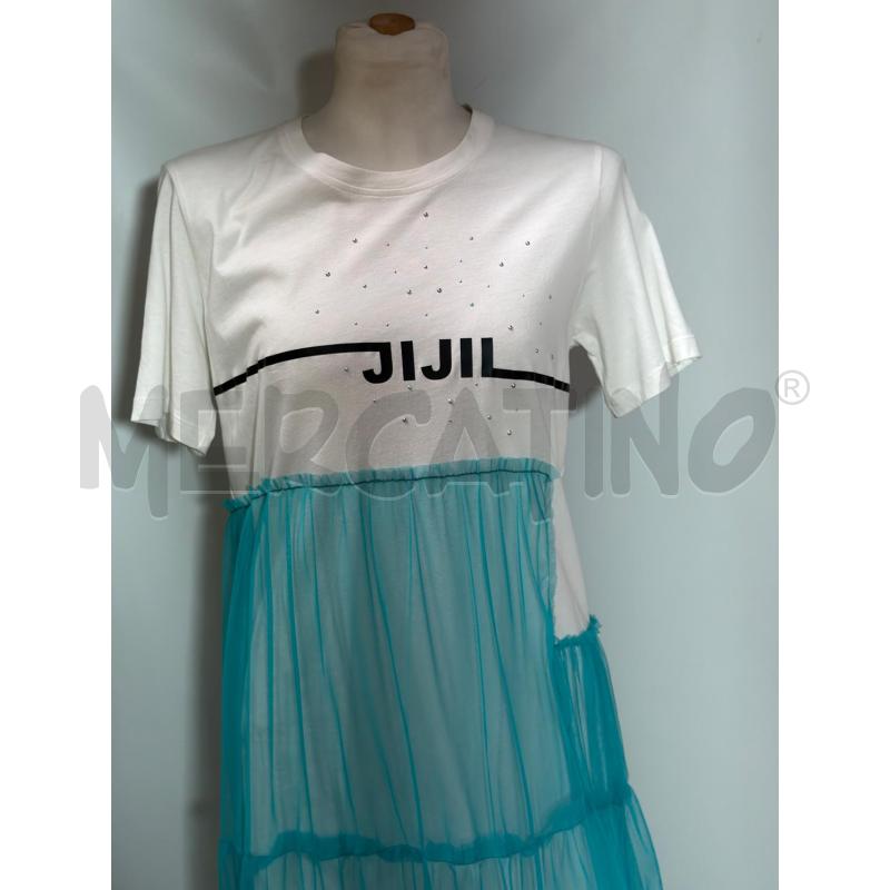 VESTITO DONNA  JIJIL BIANCO TUTTE VERDE | Mercatino dell'Usato Casoria 4