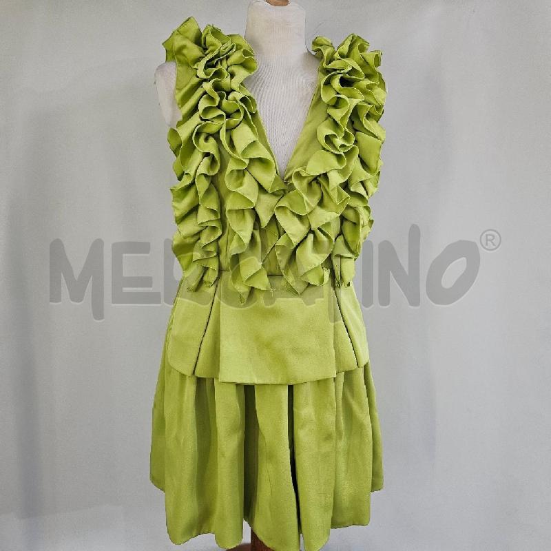 VESTITO DONNA   LE CICALE VERDE ACIDO | Mercatino dell'Usato Casoria 1