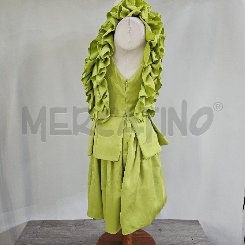 VESTITO DONNA   LE CICALE VERDE ACIDO | Mercatino dell'Usato Casoria 3