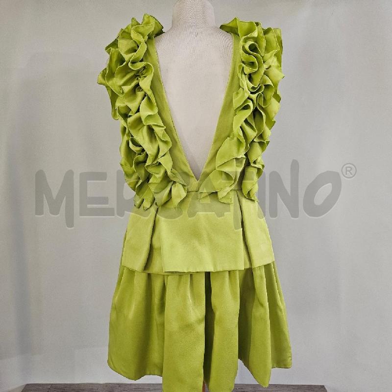 VESTITO DONNA   LE CICALE VERDE ACIDO | Mercatino dell'Usato Casoria 4