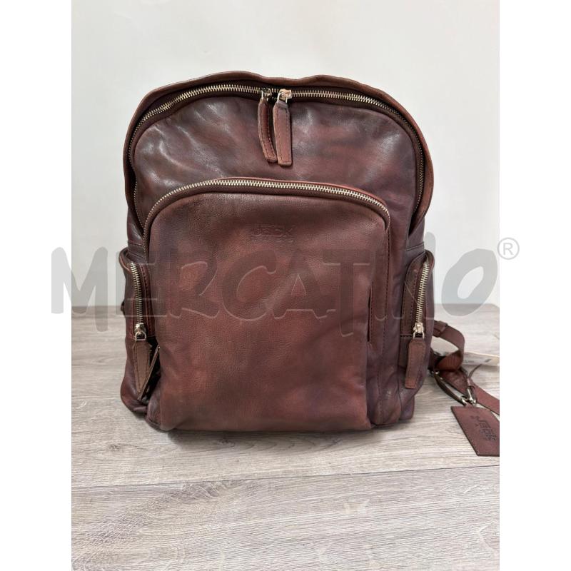 ZAINO JACK PELLE MARRONE | Mercatino dell'Usato Casoria 1