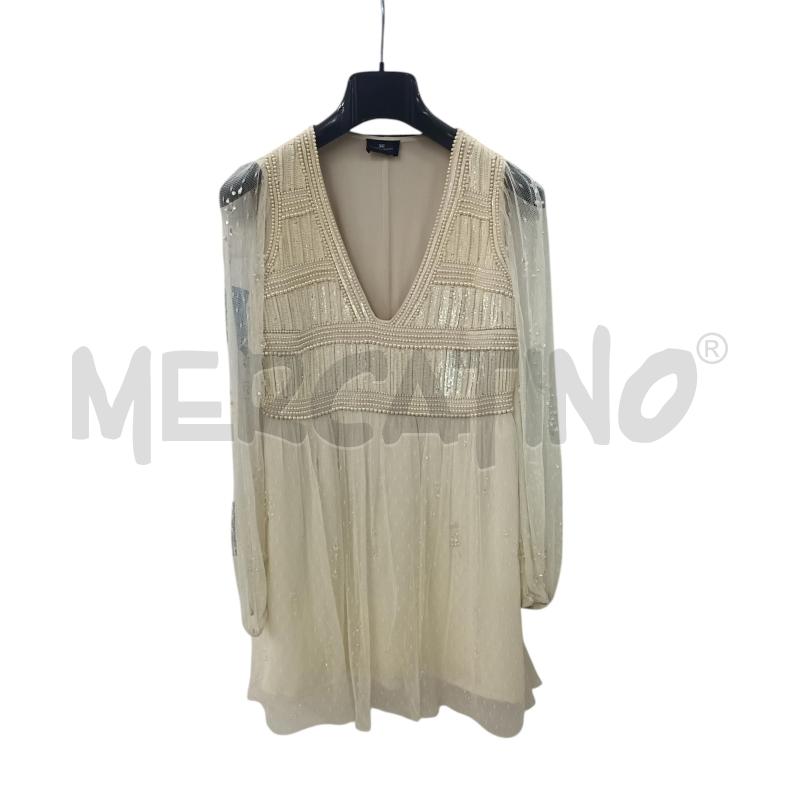 ABITO DONNA ELISABETTA FRANCHI PANNA PERLINE | Mercatino dell'Usato Napoli 1