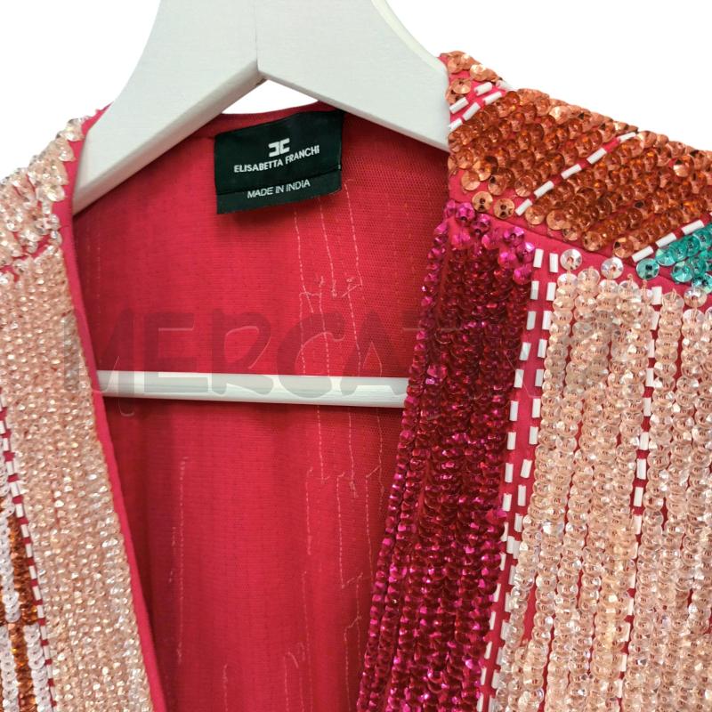 ABITO DONNA ELISABETTA FRANCHI ROSSO PERLINE  | Mercatino dell'Usato Napoli 4