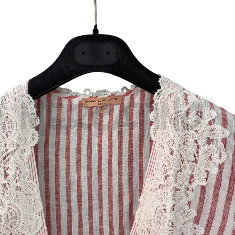 ABITO DONNA ERMANNO SCERVINO RIGO ROSSO E BIANCO | Mercatino dell'Usato Napoli 3