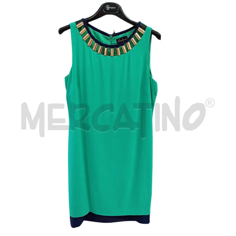 ABITO DONNA LUISA SPAGNOLI VERDE BLU | Mercatino dell'Usato Napoli 4