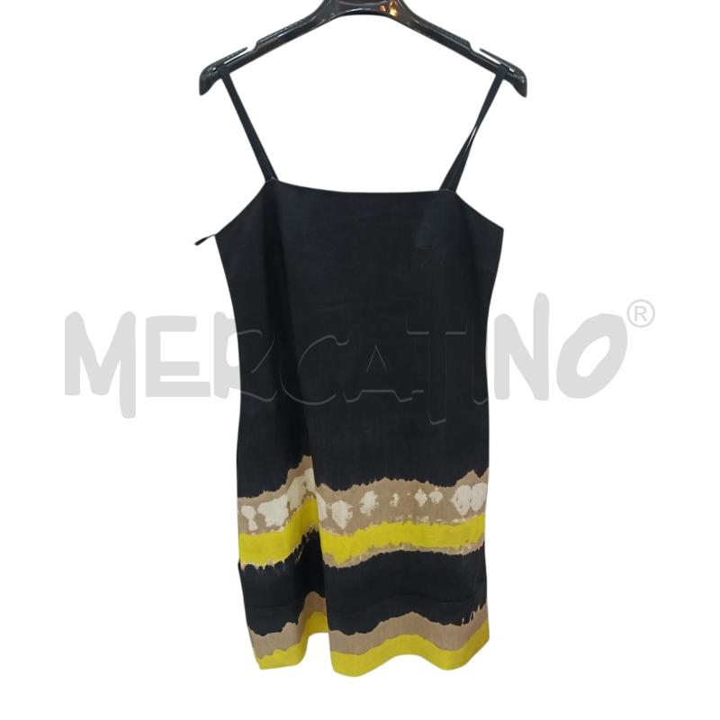 ABITO DONNA MAXMARA NERA FASCIA GIALLA BIEGE | Mercatino dell'Usato Napoli 1