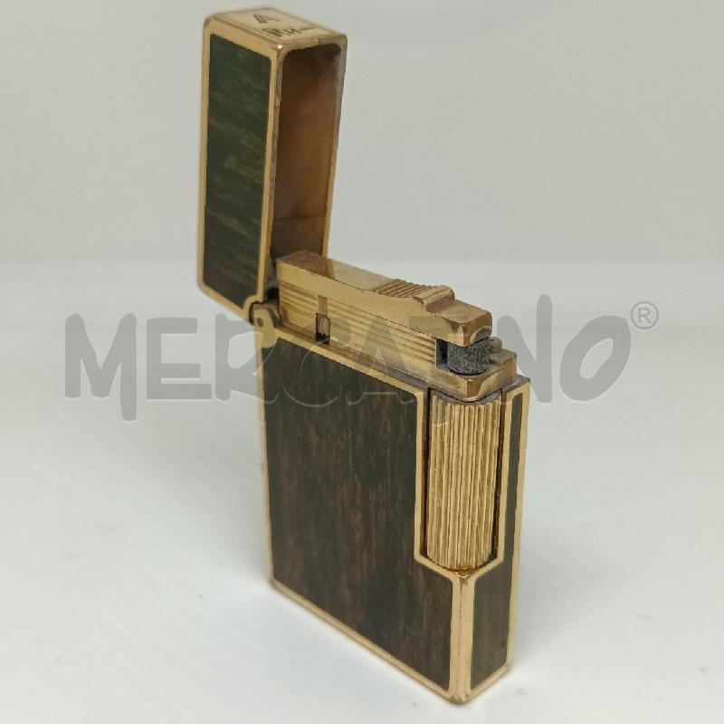 ACCENDINO DA COLLEZIONE VINTAGE DUPONT DORATO MARRONE | Mercatino dell'Usato Napoli 2