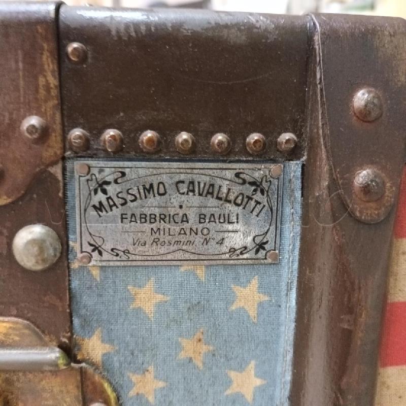 BAULE DA VIAGGIO BANDIERA AMERICANA M. CAVALLOTTI | Mercatino dell'Usato Napoli 5