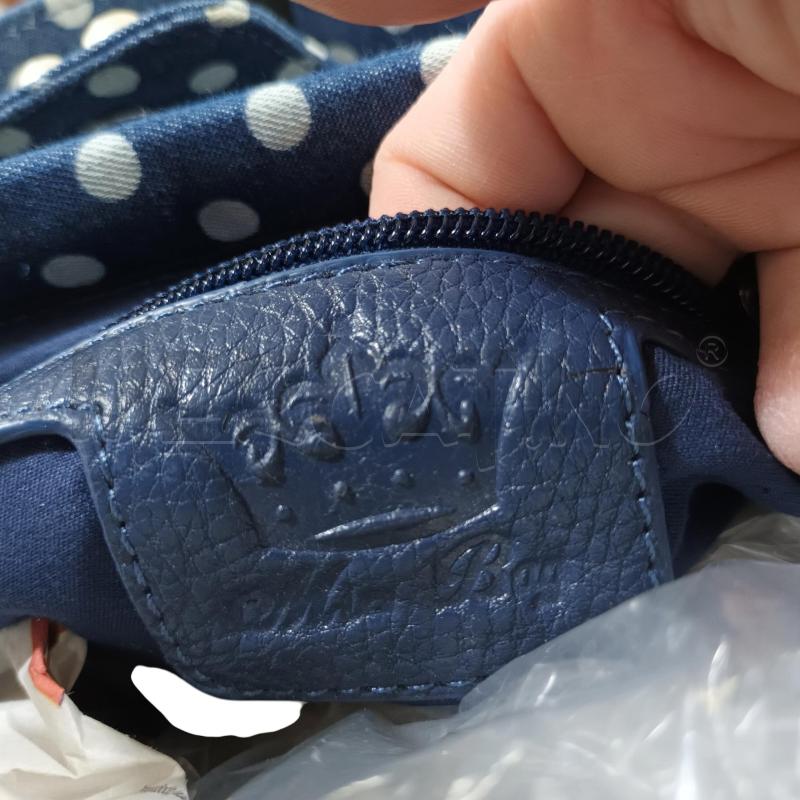 BORSA DONNA MIA BAG BLU PALLINI BIANCHI | Mercatino dell'Usato Napoli 5