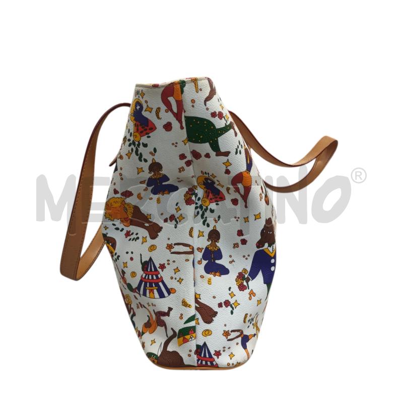 BORSA DONNA PIERO GUIDI BIANCA PERSONAGGI MANICI PELLE | Mercatino dell'Usato Napoli 3
